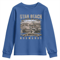 Utah Beach D Day 81 ST Anniversary Honor History Normandy WWII Youth Sweatshirt