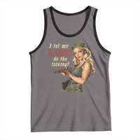 I Let My M1 Garand Do The Talking Tank Top WWII Pin Up