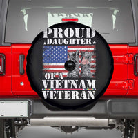 Proud Daughter Of A Vietnam Veteran Spare Tire Cover American Flag Army Boots