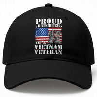 Proud Daughter Of A Vietnam Veteran Baseball Cap American Flag Army Boots