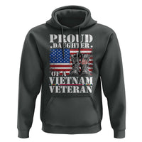 Proud Daughter Of A Vietnam Veteran Hoodie American Flag Army Boots