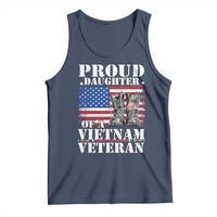 Proud Daughter Of A Vietnam Veteran Tank Top American Flag Army Boots