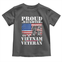 Proud Daughter Of A Vietnam Veteran Toddler T Shirt American Flag Army Boots