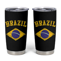 Vintage Brazil Flag Patriotic Brazilian Pride Tumbler Cup