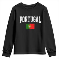 Vintage Portugal Flag Portuguese Pride Throwback Design Youth Sweatshirt