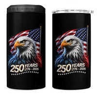 250 Years USA 250th Anniversary 4 in 1 Can Cooler Tumbler Patriotic Eagle 4th of July