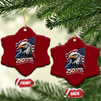 250 Years USA 250th Anniversary Ceramic Ornament Patriotic Eagle 4th of July