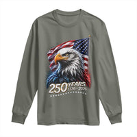 250 Years USA 250th Anniversary Long Sleeve Shirt Patriotic Eagle 4th of July