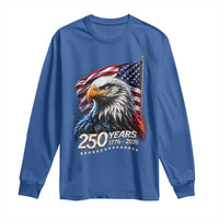 250 Years USA 250th Anniversary Long Sleeve Shirt Patriotic Eagle 4th of July