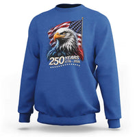 250 Years USA 250th Anniversary Sweatshirt Patriotic Eagle 4th of July