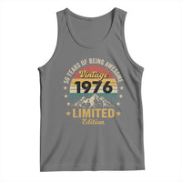 50th Birthday Tank Top Vintage 1976 Limited Edition Retro 50 Years Of Being Awesome Mountain