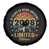 18th Birthday Spare Tire Cover Vintage 2008 Limited Edition Retro 18 Years Of Being Awesome Mountain
