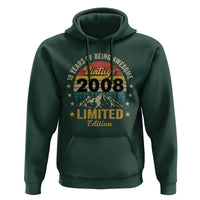 18th Birthday Hoodie Vintage 2008 Limited Edition Retro 18 Years Of Being Awesome Mountain