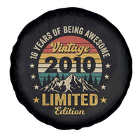 16th Birthday Spare Tire Cover Vintage 2010 Limited Edition Retro 16 Years Of Being Awesome Mountain