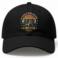 16th Birthday Baseball Cap Vintage 2010 Limited Edition Retro 16 Years Of Being Awesome Mountain