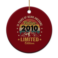 16th Birthday Ceramic Ornament Vintage 2010 Limited Edition Retro 16 Years Of Being Awesome Mountain