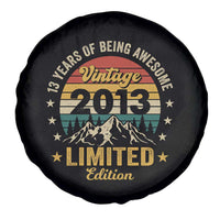 13th Birthday Spare Tire Cover Vintage 2013 Limited Edition Retro 13 Years Of Being Awesome Mountain