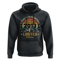 13th Birthday Hoodie Vintage 2013 Limited Edition Retro 13 Years Of Being Awesome Mountain