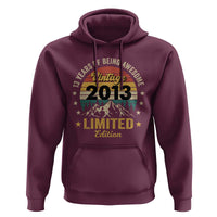 13th Birthday Hoodie Vintage 2013 Limited Edition Retro 13 Years Of Being Awesome Mountain