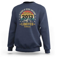13th Birthday Sweatshirt Vintage 2013 Limited Edition Retro 13 Years Of Being Awesome Mountain