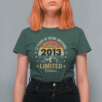 13th Birthday T Shirt For Women Vintage 2013 Limited Edition Retro 13 Years Of Being Awesome Mountain