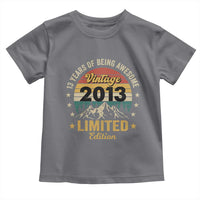 13th Birthday Toddler T Shirt Vintage 2013 Limited Edition Retro 13 Years Of Being Awesome Mountain