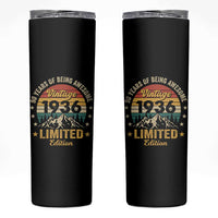 90th Birthday Skinny Tumbler Vintage 1936 Limited Edition Retro 90 Years Of Being Awesome Mountain