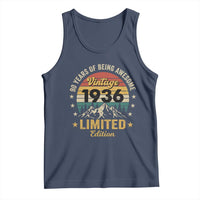 90th Birthday Tank Top Vintage 1936 Limited Edition Retro 90 Years Of Being Awesome Mountain
