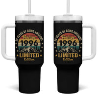 30th Birthday Tumbler With Handle Vintage 1996 Limited Edition Retro 30 Years Of Being Awesome Mountain
