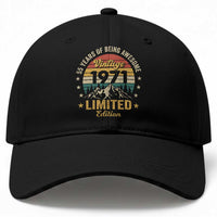 55th Birthday Baseball Cap Vintage 1971 Limited Edition Retro 55 Years Of Being Awesome Mountain