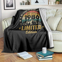 40th Birthday Throw Blanket Vintage 1986 Limited Edition Retro 40 Years Of Being Awesome Mountain
