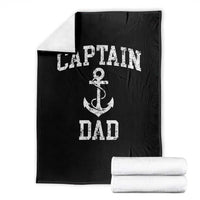 Captain Dad Throw Blanket Boat Pontoon Father Fishing Sailor