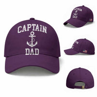 Captain Dad Baseball Cap Boat Pontoon Father Fishing Sailor