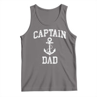 Captain Dad Tank Top Boat Pontoon Father Fishing Sailor