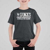 Funny Uncle T Shirt For Kid Professional Uncle No Kids Rock Hand Sign - Wonder Print Shop