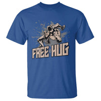 Funny Wrestling T Shirt Free Hug Vintage Wrestler - Wonder Print Shop