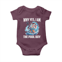 Funny Why Yes I Am The Pool Boy Baby Onesie Swimming Swimmer Cool Poseidon Water - Wonder Print Shop