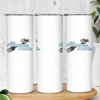 Funny Swimmer Skinny Tumbler Eat Pasta Swim Fasta Fork Swimming - Wonder Print Shop