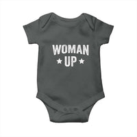 Woman Up Baby Onesie Fitness Gym Workout Feminist - Wonder Print Shop