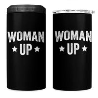 Woman Up 4 in 1 Can Cooler Tumbler Fitness Gym Workout Feminist - Wonder Print Shop