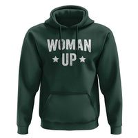 Woman Up Hoodie Fitness Gym Workout Feminist - Wonder Print Shop
