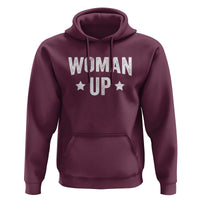 Woman Up Hoodie Fitness Gym Workout Feminist - Wonder Print Shop