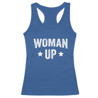 Woman Up Racerback Tank Top Fitness Gym Workout Feminist - Wonder Print Shop