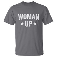 Woman Up T Shirt Fitness Gym Workout Feminist - Wonder Print Shop