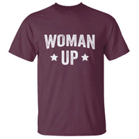 Woman Up T Shirt Fitness Gym Workout Feminist - Wonder Print Shop