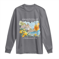 Amalfi Coast Italy Travel Long Sleeve Shirt La Vita E Bella Lemon Travel Souvenir - Wonder Print Shop