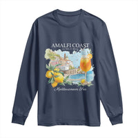 Amalfi Coast Italy Travel Long Sleeve Shirt La Vita E Bella Lemon Travel Souvenir - Wonder Print Shop
