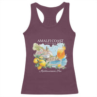 Amalfi Coast Italy Travel Racerback Tank Top La Vita E Bella Lemon Travel Souvenir - Wonder Print Shop