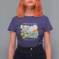 Amalfi Coast Italy Travel T Shirt For Women La Vita E Bella Lemon Travel Souvenir - Wonder Print Shop