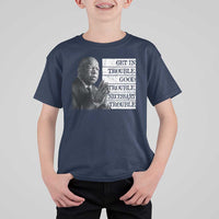 John Lewis T Shirt For Kid Get In Good Necessary Trouble Social Justice - Wonder Print Shop